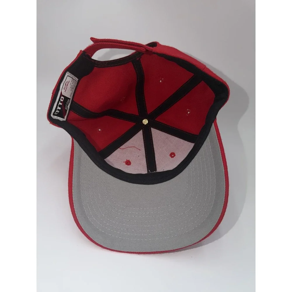 OTTO Simi Valley Corvettes Baseball Cap Hat Red One Size Fits Most Wool Blend